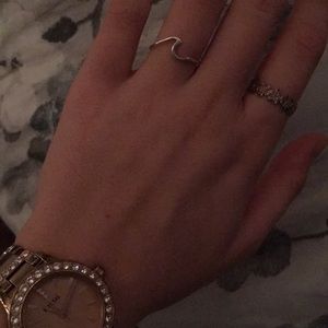 pura vida silver wave ring